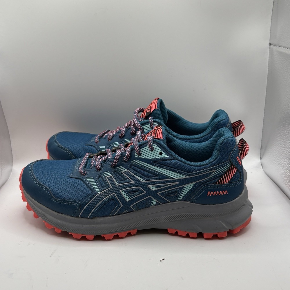 ASICS Trail Scout 2 Women's Size 7.5 Blue Teal Coral Trail Running 1012B039